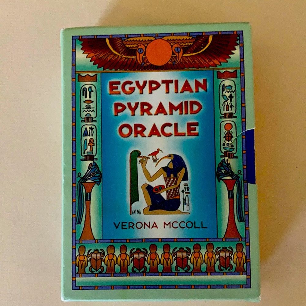 Egyptian Pyramid Oracle Cards by Veronica McColl.